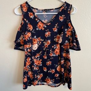 Floral Cold Shoulder